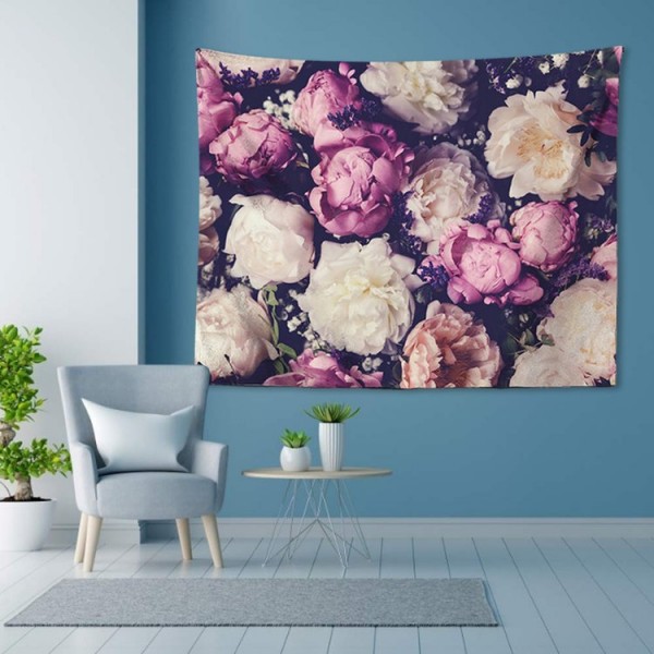 Fresh Flowers - 200*145cm - Printed Tapestry UK