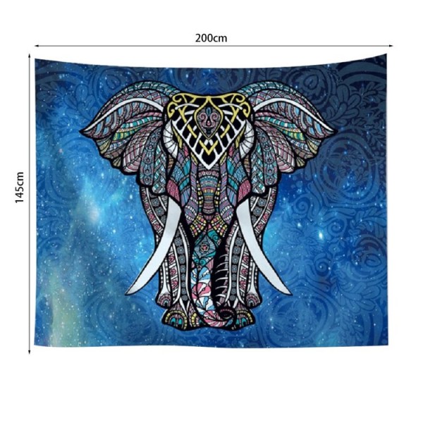 Geometric Elephant - 200*145cm - Printed Tapestry UK