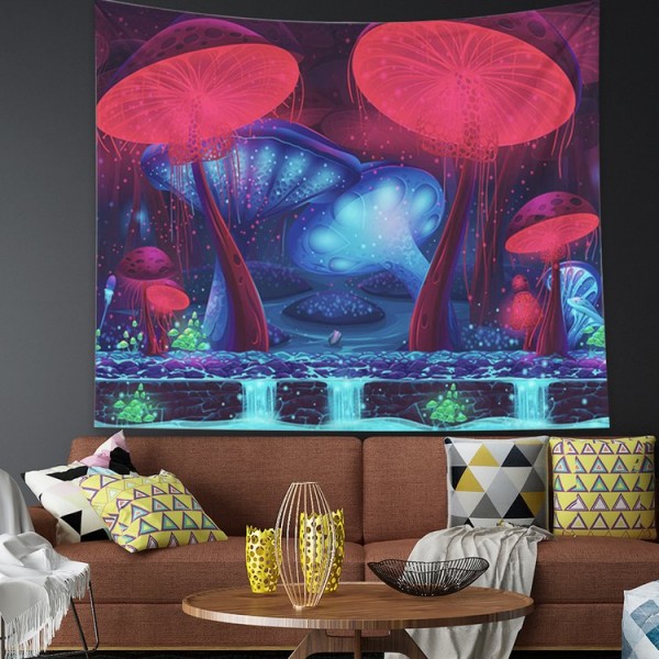 Red Mushroom - 200*145cm - Printed Tapestry UK
