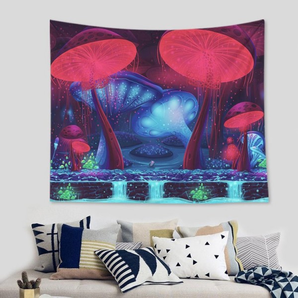 Red Mushroom - 200*145cm - Printed Tapestry UK