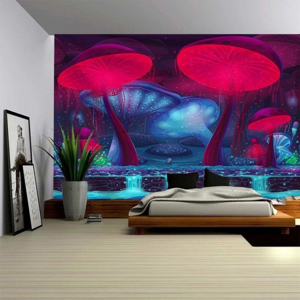 Red Mushroom - 200*145cm - Printed Tapestry UK