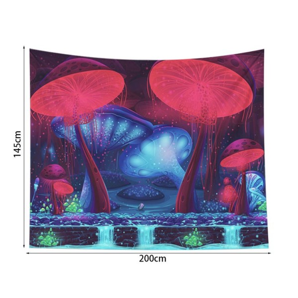 Red Mushroom - 200*145cm - Printed Tapestry UK