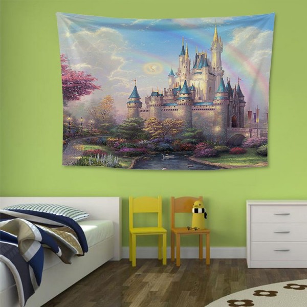 Fantasy Castle - 200*145cm - Printed Tapestry UK