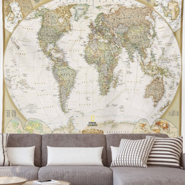 World Map - 200*145cm - Printed Tapestry UK
