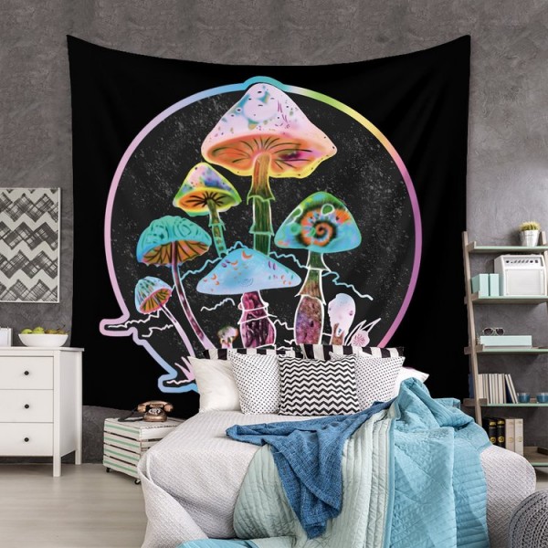 Colorful Mushroom - 200*145cm - Printed Tapestry UK