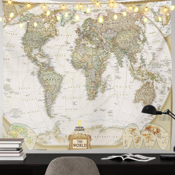 World Map - 200*145cm - Printed Tapestry UK
