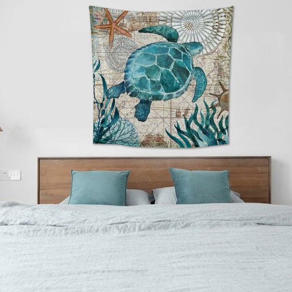 SeaTurtle - 200*145cm - Printed Tapestry UK