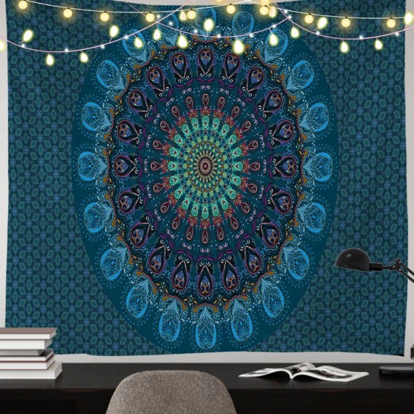 Blue Mandala - 200*145cm - Printed Tapestry UK