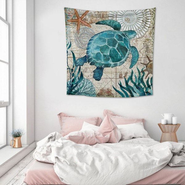SeaTurtle - 200*145cm - Printed Tapestry UK