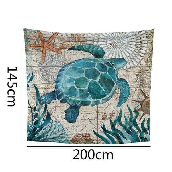 SeaTurtle - 200*145cm - Printed Tapestry UK
