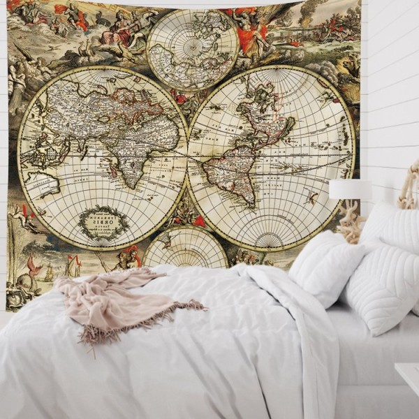 Nautical Map - 200*145cm - Printed Tapestry UK