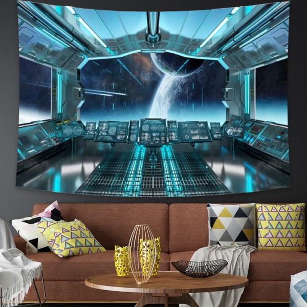 Spacecraft - 200*145cm - Printed Tapestry UK