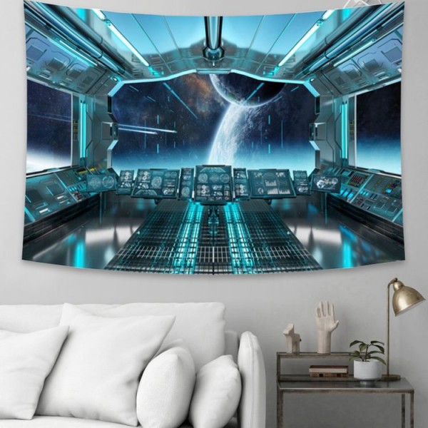 Spacecraft - 200*145cm - Printed Tapestry UK