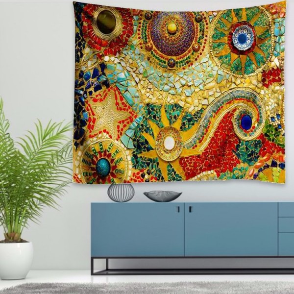Psychedelic Planet - 200*145cm - Printed Tapestry UK