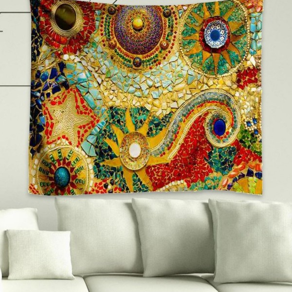 Psychedelic Planet - 200*145cm - Printed Tapestry UK
