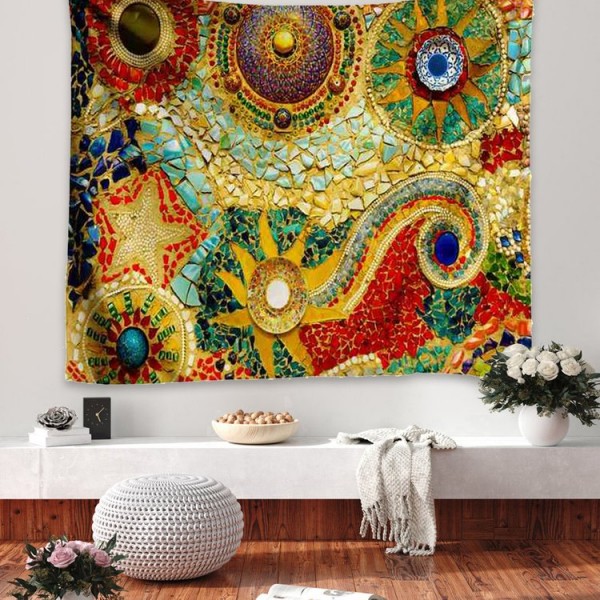 Psychedelic Planet - 200*145cm - Printed Tapestry UK