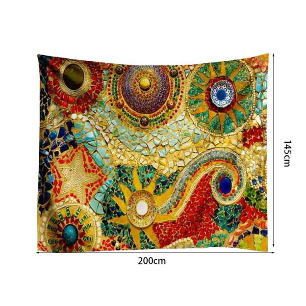 Psychedelic Planet - 200*145cm - Printed Tapestry UK