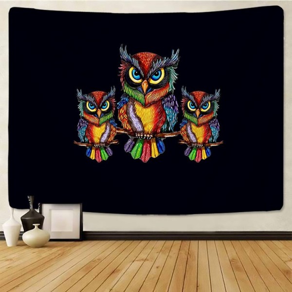 Three Owls - 200*145cm - Printed Tapestry UK