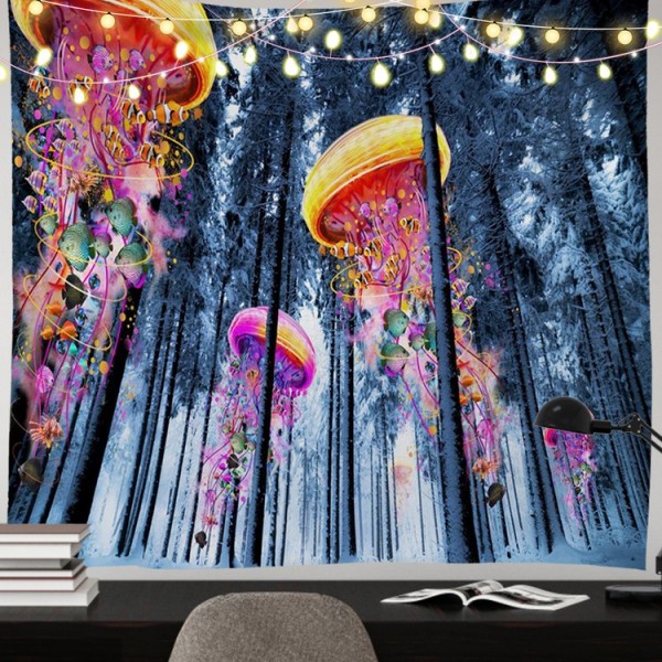 Forest Jellyfish - 145*130cm - Printed Tapestry UK