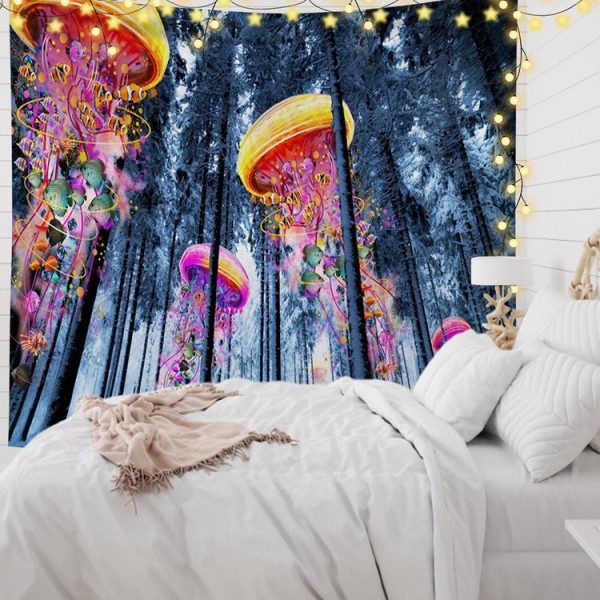 Forest Jellyfish - 145*130cm - Printed Tapestry UK