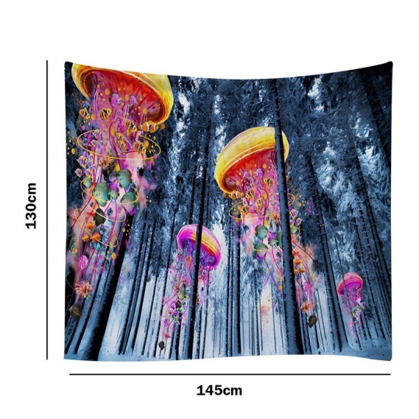 Forest Jellyfish - 145*130cm - Printed Tapestry UK