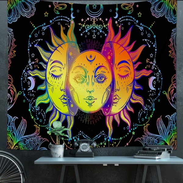 Sun Moon - 145*130cm - Printed Tapestry UK