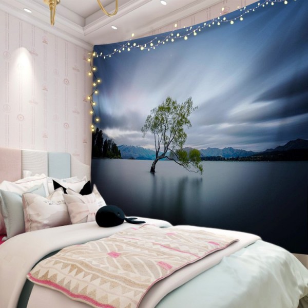 Tree in Lake Flower - 145*130cm - Printed Tapestry UK