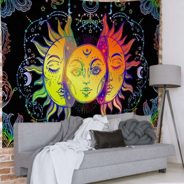Sun Moon - 145*130cm - Printed Tapestry UK