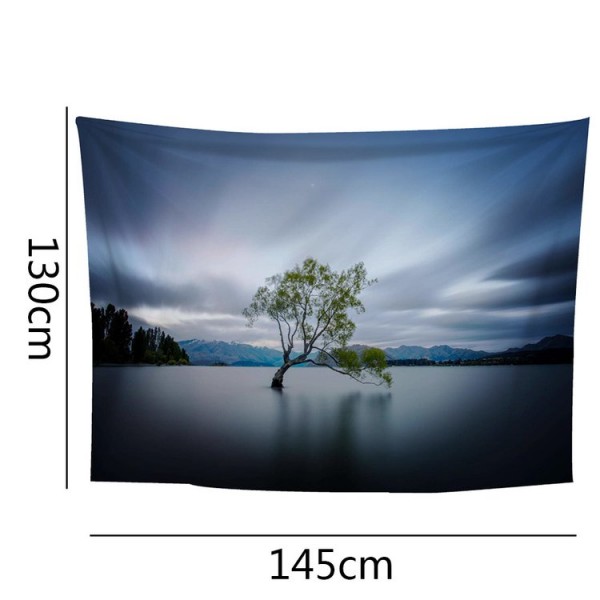 Tree in Lake Flower - 145*130cm - Printed Tapestry UK