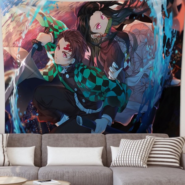 Japanese Anime - 145*130cm - Printed Tapestry UK