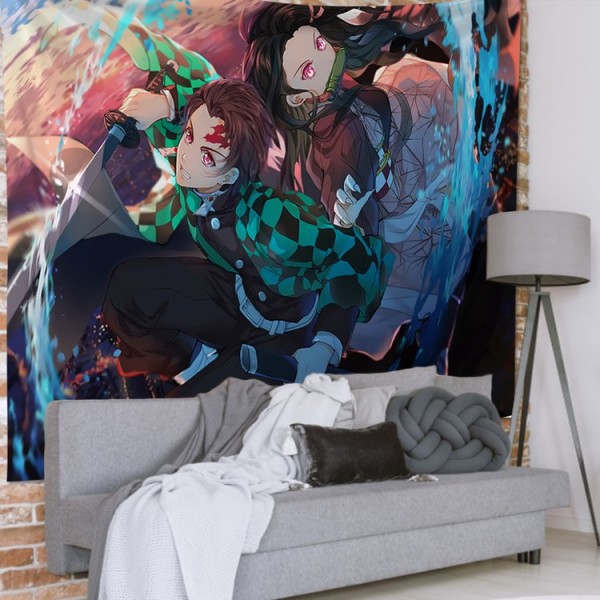Japanese Anime - 145*130cm - Printed Tapestry UK