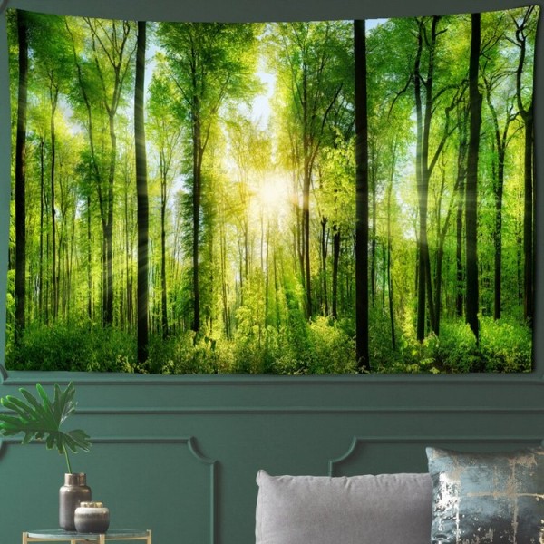 Forest Scene - 145*130cm - Printed Tapestry UK