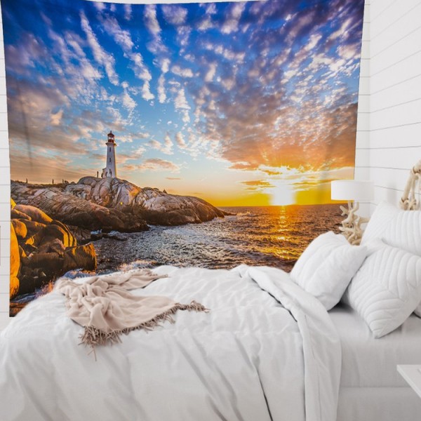 Lighthouse - 145*130cm - Printed Tapestry UK