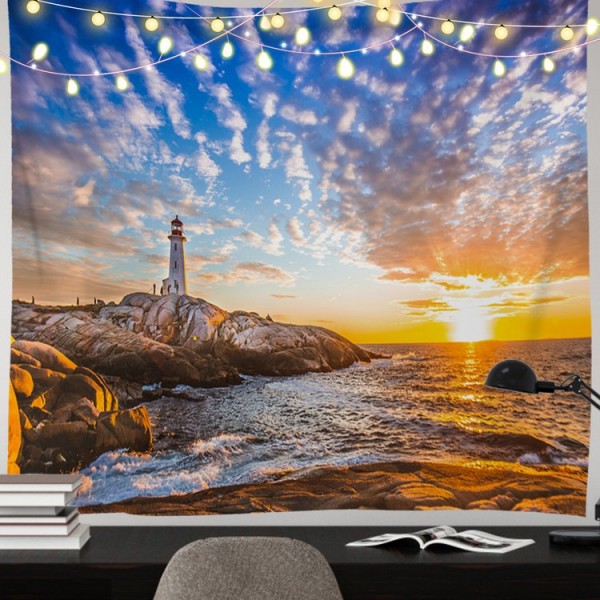 Lighthouse - 145*130cm - Printed Tapestry UK