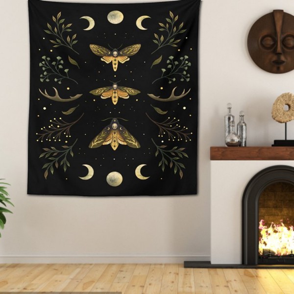 Moth - 145*130cm - Printed Tapestry UK