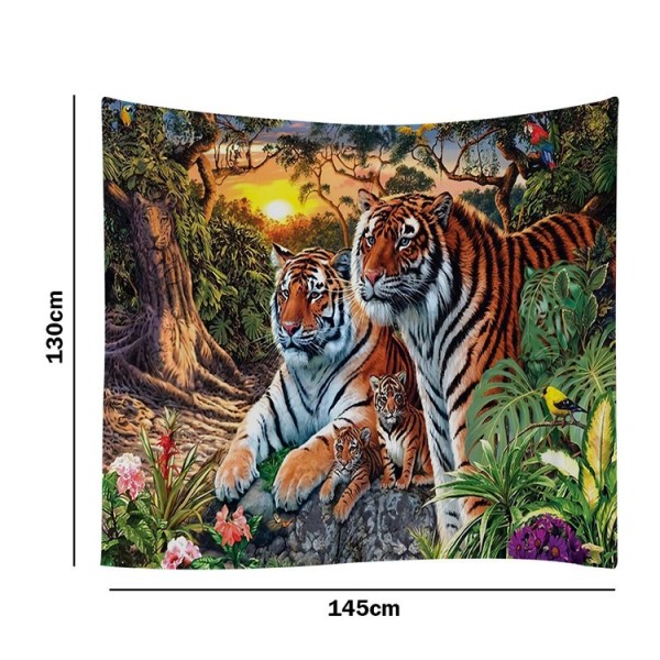 Tiger - 145*130cm - Printed Tapestry UK