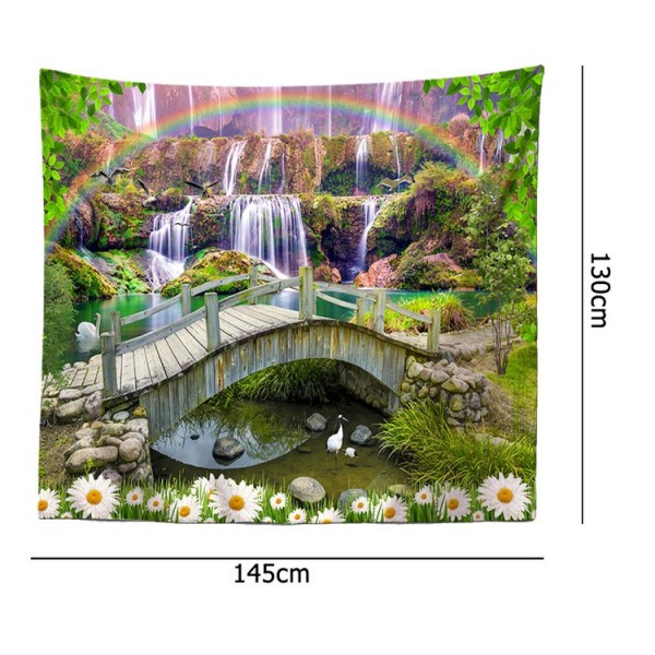 Flowing Water Bridge - 145*130cm - Printed Tapestry UK
