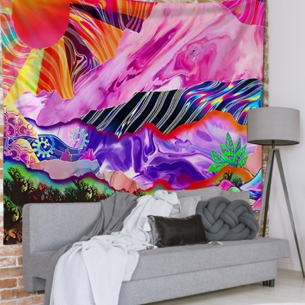 Mountain River - 145*130cm - Printed Tapestry UK