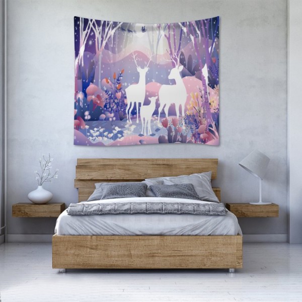Deers in Woods Animal - 145*130cm - Printed Tapestry UK