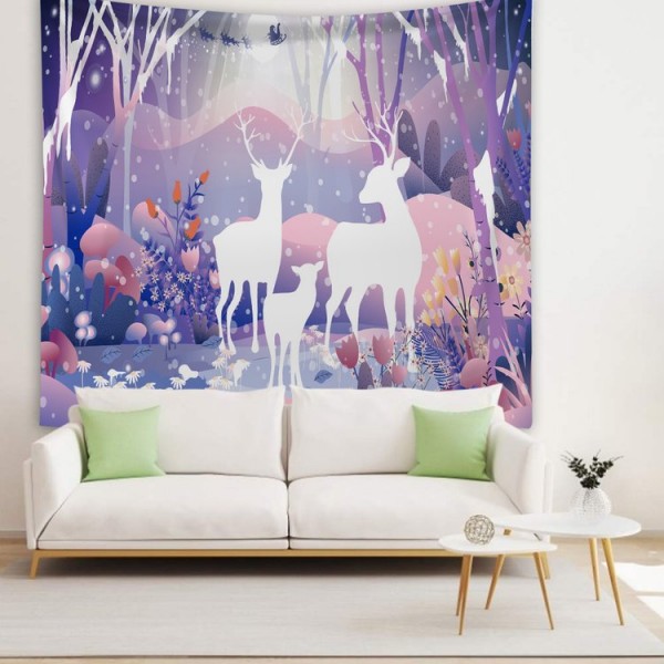 Deers in Woods Animal - 145*130cm - Printed Tapestry UK