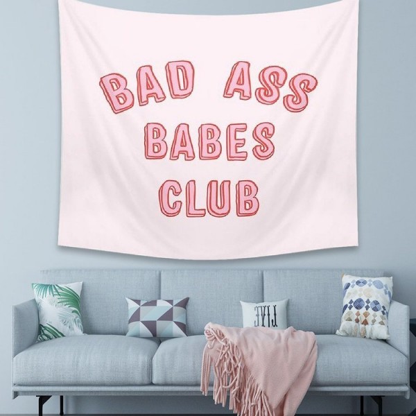 Pink Letter - 145*130cm - Printed Tapestry UK