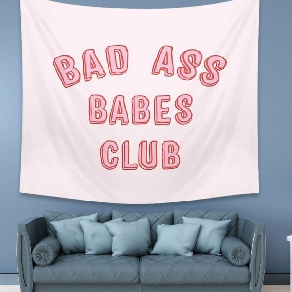 Pink Letter - 145*130cm - Printed Tapestry UK