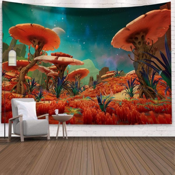 Mushroom - 145*130cm - Printed Tapestry UK