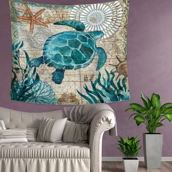 Turtle - 145*130cm - Printed Tapestry UK