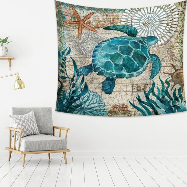 Turtle - 145*130cm - Printed Tapestry UK