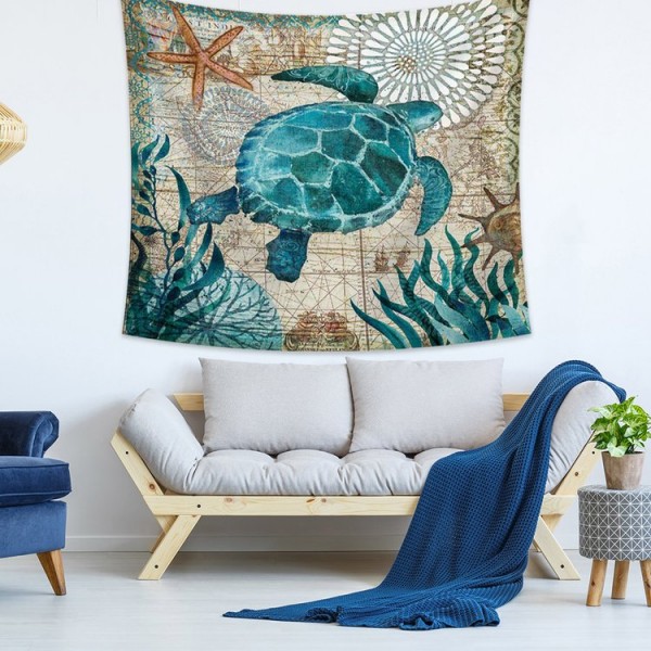 Turtle - 145*130cm - Printed Tapestry UK