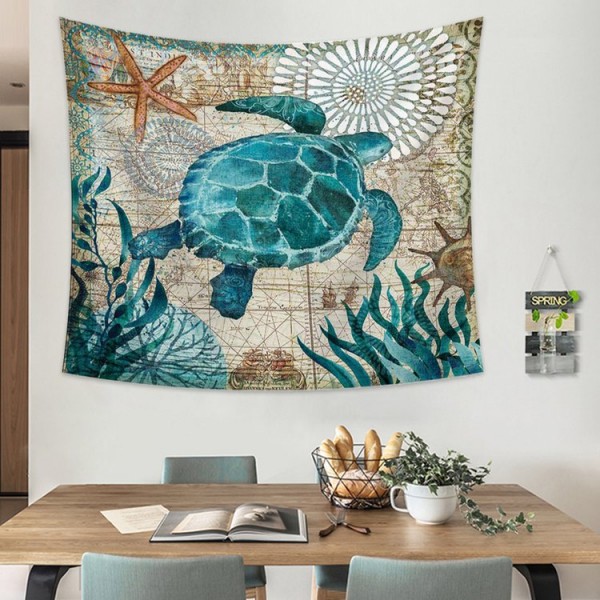 Turtle - 145*130cm - Printed Tapestry UK