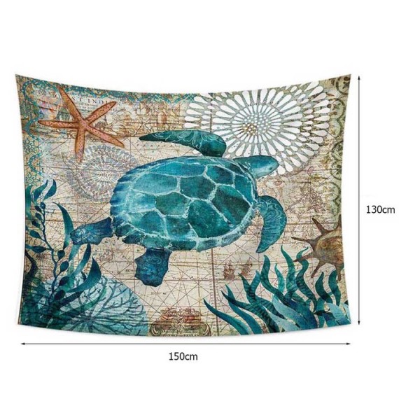 Turtle - 145*130cm - Printed Tapestry UK