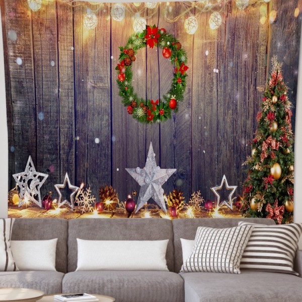 Christmas Wreath Sandy - 145*130cm - Printed Tapestry UK