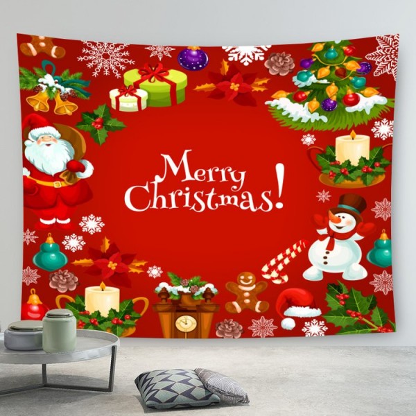 Santa Holiday - 145*130cm - Printed Tapestry UK